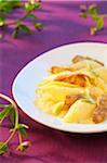 Conchiglioni with traditional mustard sauce and fennel