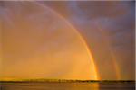 Double Rainbow over Lake