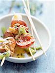 brochettes de poulet marinés aux abricots
