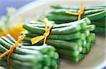 Bundles of French beans