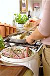 Preparing marinated tuna