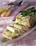 Asparagus and salmon terrine