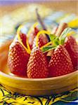 Salade de fruits fraise marocain