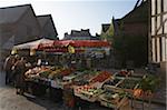 Markt in Honfleur, Frankreich