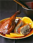 Peking-Ente mit orange