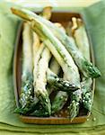 Green asparagus tempuras