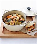 Seafood and fennel casserole dish