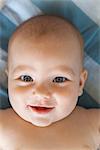 Baby smiling at camera, portrait