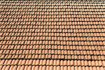 Roof tiles in rows