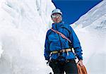 Portrait of an ice climber