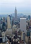 Skyline, Manhattan, Empire State Building in New York City, USA
