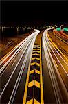 Time-lapse view of traffic on highway