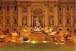 Trevi Fountain at Dawn, Rome, Lazio, Italy