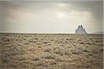 Shiprock de l'autoroute 64, Nouveau-Mexique, USA