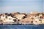Vue sur ville, Edfou, Egypte