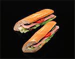 Sandwich jambon-cornichon bouillie