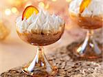 Chestnut mousse with whipped cream