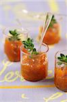 Stewed apricots with honey and lemon-thyme