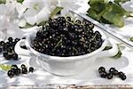 Bowl of blackcurrants