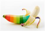 Multicolored banana