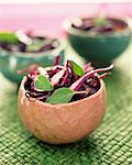 Red cabbage salad with sage