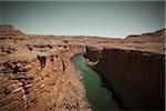 Marble Canyon und den Colorado River gesehen von den Navajo Bridge, Arizona, USA