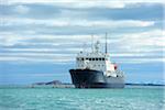 Seekajaks und Expedition Schiff, Monacobreen, Svalbard, Spitzbergen, Norwegen