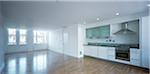 Leere offen gestaltetes Apartment, London, UK. Architekten: Sturgis Associates LLP