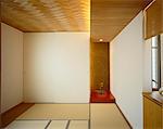 Traditional Japanese sparsely furnished room