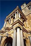 Audley End. Close-up of entrance front of house.