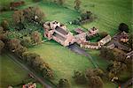 Lanercost Priory. Aerial view.