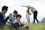 Family spending time together outdoors