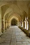 Cloisters, Fontenay Abbey, UNESCO World Heritage Site, Burgundy, France, Europe