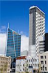 Skyscrapers viewed from Taku Square, Central Business District, Auckland, North Island, New Zealand, Pacific