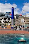 Brunnen am Britomart Transport Centre, Taku Square, Central Business District, Auckland, Nordinsel, Neuseeland, Pazifik