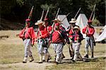 Reconstitution de la guerre de Sécession à Fort Tejon State Historic Park, Lebec, comté de Kern, en Californie, États-Unis d'Amérique, Amérique du Nord