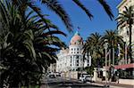 Hôtels bordent la Promenade des Anglais, Nice, Alpes Maritimes, Provence, Côte d'Azur, French Riviera, France, Europe