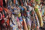 Taschen aus Batik am Markt, hergestellt, Solo, Java, Indonesien, Südostasien, Asien