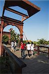 Dutch drawbridge (Chicken Market Bridge), Kota, Jakarta, Java, Indonesia, Southeast Asia, Asia