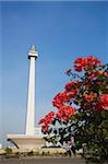 Monument national (MONAS) dans la place Merdeka, Jakarta, Java, Indonésie, Asie du sud-est, Asie