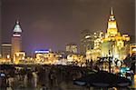 Le Bund à nuit, Shanghai, Chine, Asie