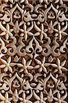 Detail, Nasride Palace sculptures, Alhambra, UNESCO World Heritage Site, Granada, Andalucia, Spain, Europe