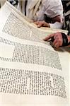 Reading the Book of Esther during Purim celebration in a synagogue, Montrouge, Hauts-de-Seine, France, Europe