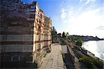 Ruines de l'église médiévale de Saint-Jean Aliturgetos, façade sud-est de la non sanctifiés église, patrimoine mondial UNESCO, Nessebar, Bulgarie, Europe