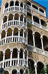 Scala Contarini del Bovolo (Snail Staircase), Palazzo Contarini del Bovolo (Palazzo Contarini Minelli del Bovolo), Venice, UNESCO World Heritage Site, Veneto, Italy, Europe