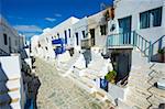 Le village de Chora, Kastro, Folegandros, Iles Cyclades, îles grecques, Grèce, Europe,