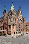 Marktplatz und Rathaus, Altstadt, Breslau, Schlesien, Polen, Europa