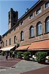 Restaurants, Piazza Vecchia, Bergamo, Lombardy, Italy, Europe