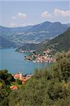 Lac d'Iseo, Lombardie, lacs italiens, Italie, Europe