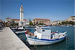Port et les bateaux, Zakynthos Town, Zakynthos, îles Ioniennes, îles grecques, Grèce, Europe
